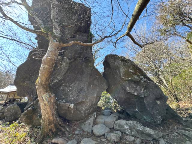 筑波山 白雲橋コース 北斗岩