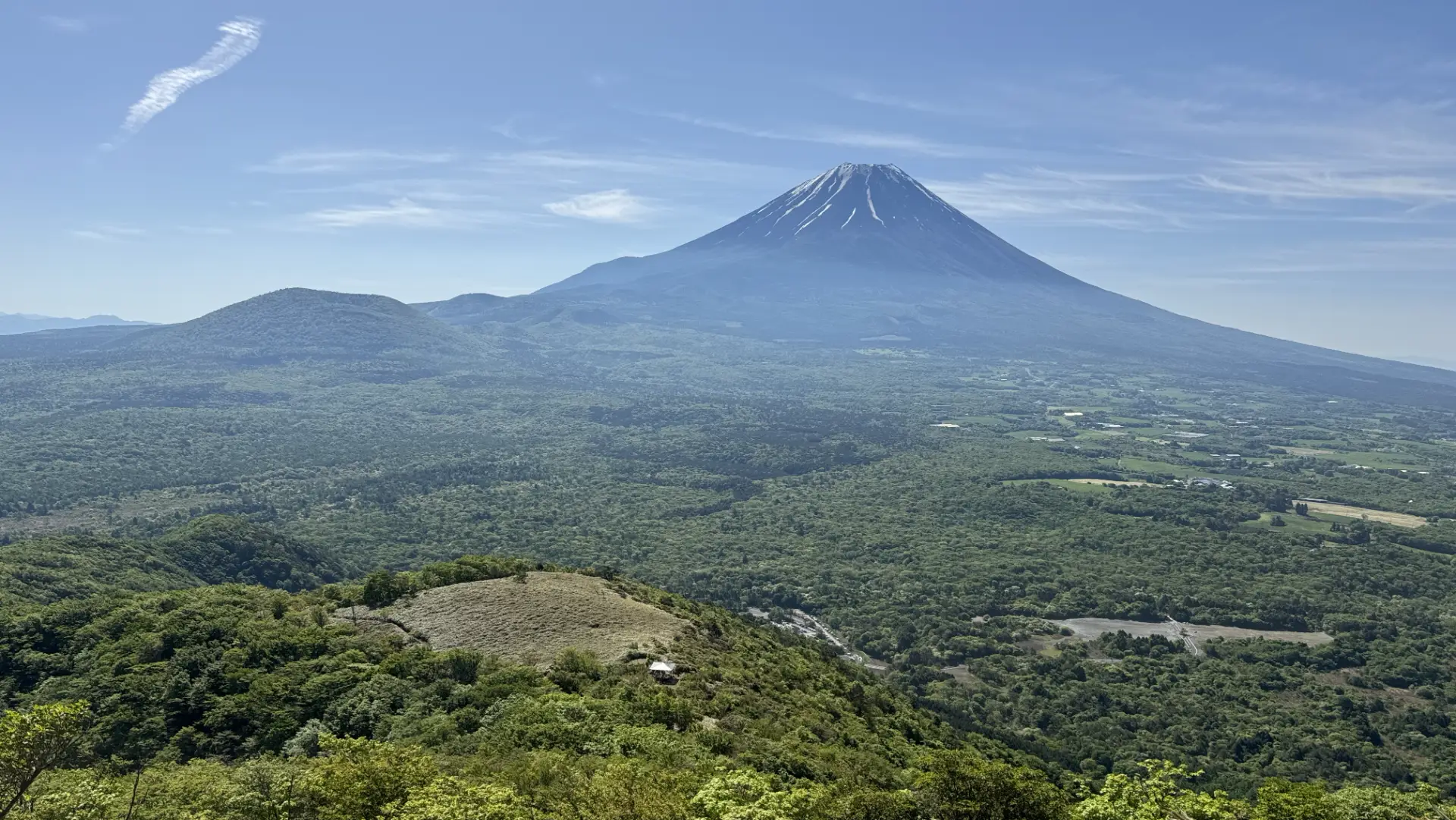 竜ヶ岳から富士山を望む