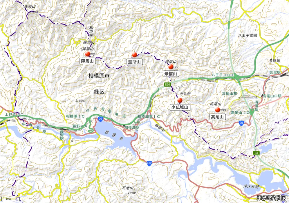 東京都_堂所山の位置