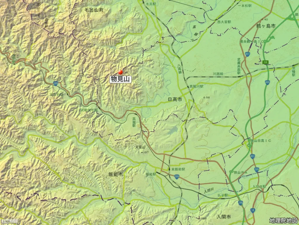 埼玉県_物見山の位置